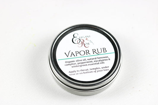 Natural Vapor Rub, Natural Decongestant, Essential